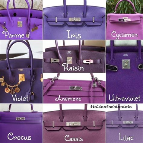 hermes purple color chart.